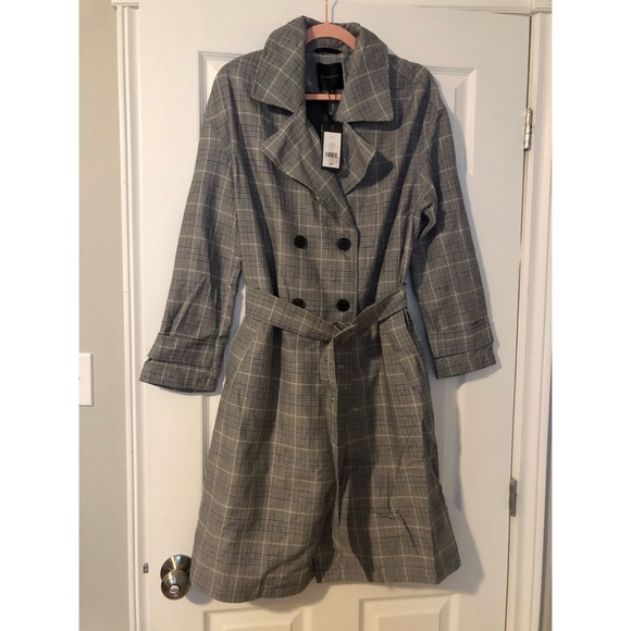 Dynamite plaid coat - Picture 1 of 4